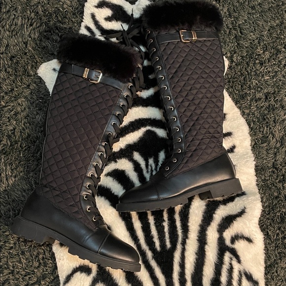 Kalima quilted faux leather boots - Picture 9 of 13